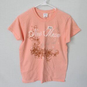 New Mexico Land of Enchantment peach cotton short sleeve t-shirt *Sz S* NWT